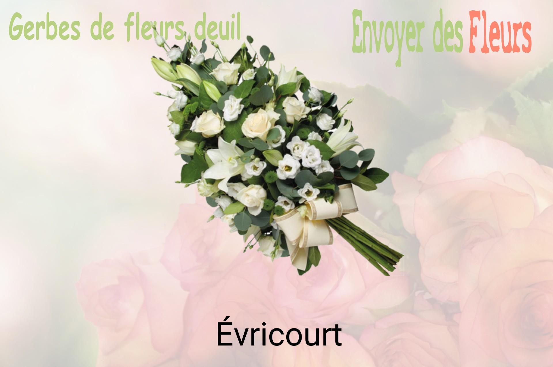 Gerbe de fleurs de deuil livrée à Évricourt